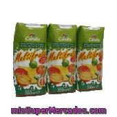 Fruta +
            Leche Condis Tropical 3 Unidades 330 Ml