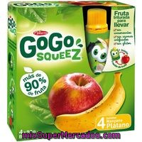 Fruta Triturada De Manzana-plátano Gogo Squeez, Pack 4x90 G