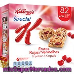 Frutas Rojas: Barritas De Cereales De Arroz Y Trigo Con Pedacitos De Arándanos Special K - Kellogg's Pack De 6x21,5 G.