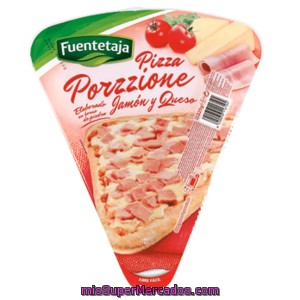 Fuentetaja Porzzione Pizza Refrigerada Individual Jamón Y Queso Envase 200g
