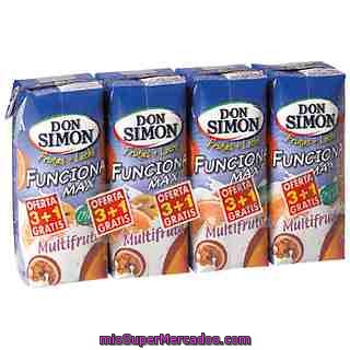 Funciona Max Don Simon Bebidas De Frutas Con Leche Multifrutas Pack 3+1 Bri