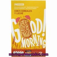 Galleta 5 Cereales-leche Eroski, Caja 400 G