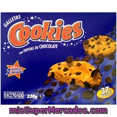 Galleta Cookies Con Pepitas De Chocolate, Hacendado, Paquete 330 G