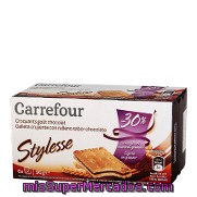 Galleta Crujiente Con Relleno Con Sabor A Chocolate Carrefour 96 G.