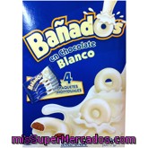 Galleta Cubierta Chocolate Blanco *vuelta Al Cole*, Hacendado, Paquete 4 U  - 300 G