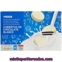 Galleta Cubierta De Chocolate Blanco Eroski, Caja 150 G