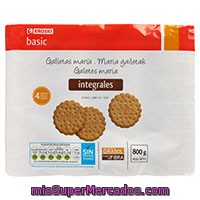 Galleta Integral Eroski Basic, Pack 4x200 G