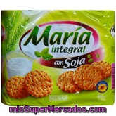 Galleta Maria Integral Soja, Hacendado, Paquete 4 Tubos - 800 G