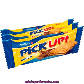 Galleta Pick Up Choco (galleta Rellena De Chocolatina), Bahlsen, Pack 3 X 28 G - 84 G