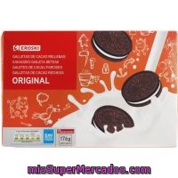 Galleta Rellena De Crema Eroski, Caja 176 G