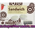 Galleta Sándwich Cubierta Con Chocolate Blanco Auchan 252 Gramos