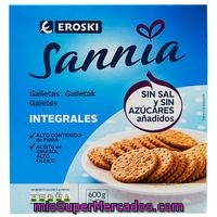 Galleta Sin Sal-sin Azúcar Eroski Sannia, Caja 600 G