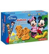 Galletas Con Cereales Y 8 Vitaminas Con Forma De Mickey O Minnie Virginias 110 Gramos
