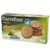 Galletas Con Manzana Y Té Verde Carrefour 500 G.