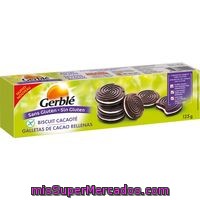 Galletas De Cacao Rellenas Sin Gluten Gerble, Caja 125 G