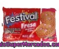 Galletas Rellenas Con Crema Sabor A Fresa Festival 415 Gramos