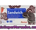 Galletas Sándwich Rellenas De Crema Auchan 176 Gramos