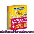 Gallina Blanca 3 Sopas De Pollo Con Fideos + 1 Sopa De Cocido Gratis