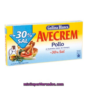 Gallina Blanca Avecrem De Pollo Bajo En Sal Estuche 10 Past