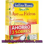 Gallina Blanca Sopas Al Dia De Ave Con Fideos Formato Ahorro 3 Sobres 80 G