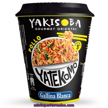 Gallina Blanca Yatekomo Yakisoba Pollo Gourmet Vaso 93 G