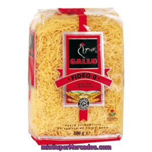 Gallo Fideo 0 Paquete 500 Gr