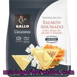 Gallo Triángulos Con Salmón Ahumado Con Crema De Queso Y Eneldo Envase 250 G