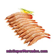 Gamba Pink Cruda En Caja De Madera 800 G.