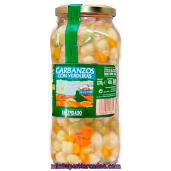 Garbanzo Cocido Verdura, Hacendado, Tarro 570 G Escurrido 420 G