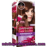 Garnier Color Sensation Intensíssimos Tinte Castaño Canela Nº 5.35 Especial Cabello Oscuro Caja 1 Unidad Incluye Pincel
