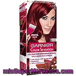 Garnier Color Sensation Tinte Rojo Intenso Nº 6.60 Coloración Permanente Intensa Caja 1 Unidad Pincel Gratis