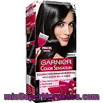 Garnier Color Sensation Tinte Ultra Negro Nº 1.0 Coloración Permanente Intensa Caja 1 Unidad Pincel Gratis