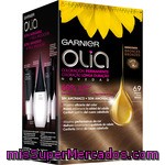 Garnier Olia Tinte Bronze Puro Nº 6.9 Coloración Permanente Con Aceites Florales Naturales Caja 1 Unidad Sin Amoniaco