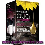 Garnier Olia Tinte Castaño Oscuro Nº 3.0 Coloración Permanente Con Aceites Florales Naturales Caja 1 Unidad Sin Amoniaco