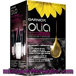 Garnier Olia Tinte Negro Ebano Nº 1.0 Coloración Permanente Con Aceites Florales Naturales Sin Amoniaco Caja 1 Unidad