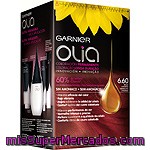 Garnier Olia Tinte Rojo Intenso Nº 6.60 Coloración Permanente Con Aceites Florales Naturales Caja 1 Unidad Sin Amoniaco