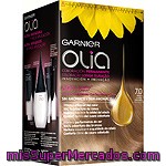 Garnier Olia Tinte Rubio Nº 7.0 Coloración Permanente Con Aceites Florales Naturales Sin Amoniaco Caja 1 Unidad