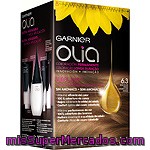 Garnier Olia Tinte Rubio Oscuro Dorado Nº 6.3 Coloración Permanente Con Aceites Florales Naturales Caja 1 Unidad Sin Amoniaco