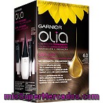 Garnier Olia Tinte Rubio Oscuro Nº 6.0 Coloración Permanente Con Aceites Florales Naturales Caja 1 Unidad Sin Amoniaco