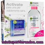 Garnier Skin Active Pack Con Sleeping Crema Anti-edad Desfatigante Noche + Agua Micelar Todo En 1 Frasco 400 Ml