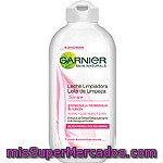 Garnier Skin Naturals Leche Limpiadora Suave Con Extractos De Cereza Suavizante Y Moringa Purificante Frasco 200 Ml Para Rosstro Y Ojos Piel Seca Y Sensible