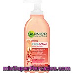 Garnier Skin Naturals Pure Active Gel Purificante Fruit Energy Con Extractos De Pomelo Granada Y Vitamina C Frasco 200 Ml