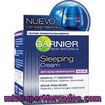 Garnier Skin Naturals Sleeping Crema Anti-edad Desfatigante Noche Con ácido Hialurónico Y Aceite De Lavanda Tarro 50 Ml