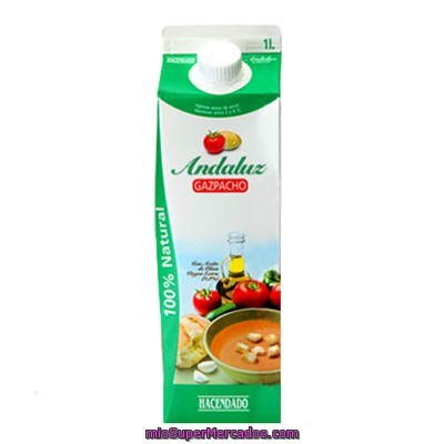 Gazpacho Andaluz (brick Verde), Hacendado, Brick 2 X 1 L - 2 L