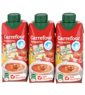 Gazpacho - Sin Gluten Carrefour Pack De 3x330 Ml.