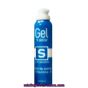 Gel Afeitar Piel Sensible, Deliplus, Bote 200 Cc