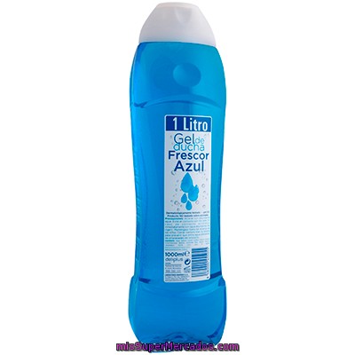 Gel Baño Frescor Azul, Deliplus, Botella 1 L