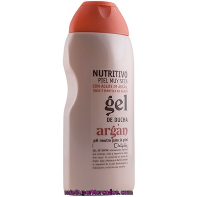 Gel Baño Piel Muy Seca Nutritivo Aceite Argan, Deliplus, Botella 500 Cc