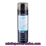 Gel De Afeitar Hidratante Pieles Sensibles Carrefour 200 Ml.