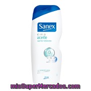 Gel De Ducha Dermo Aceite Para Piel Normal Y Seca Sanex 600 Ml.